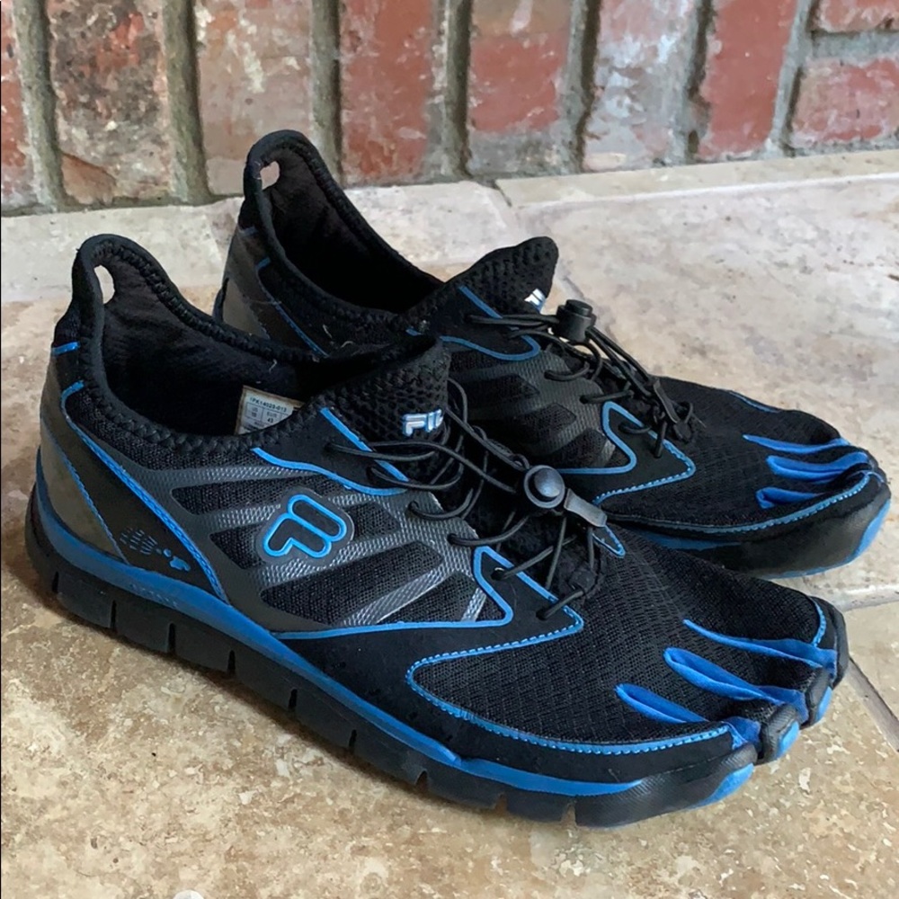 FILA Skeletoes Black/Blue Men’s 10